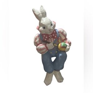 Midwest design paper mache bunny shel sitter decor